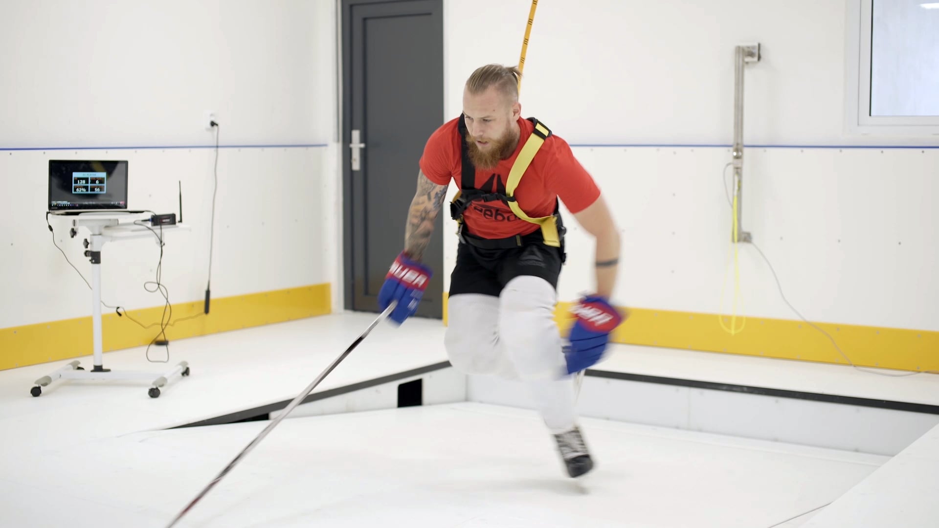Fusion Skating analysis software showing stride biomechanics on the HST